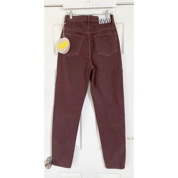 MOTHER FRENCH ROAST BROWN SNACKS HIGH WAISTED TWIZZY SKIMP JEANS - Picture 8 of 9